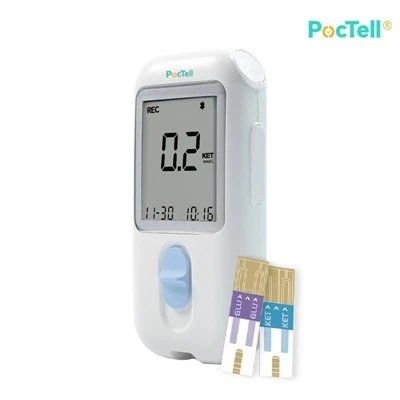 Dubbele bloedglucose- en ketonmeter